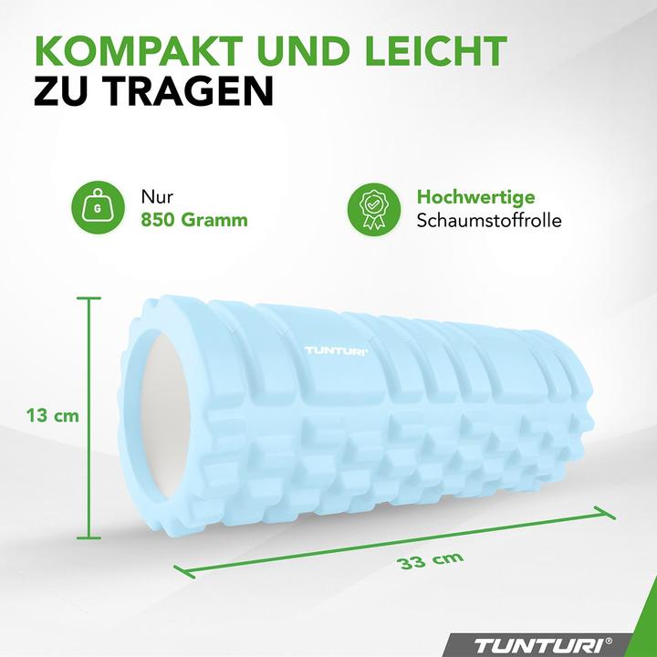 Produktbild Tunturi Yoga Massageroller 33 cm Hellblau