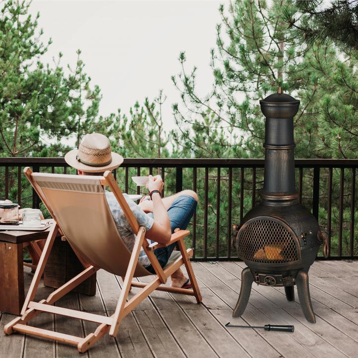 Actual product image Relaxdays Terrassenofen