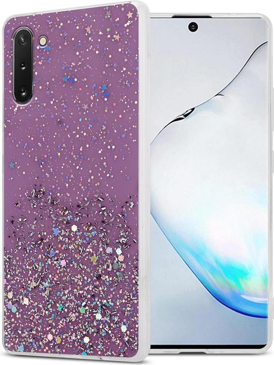 Lila mit Glitter