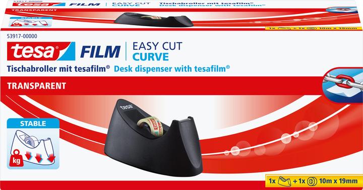 Produktbild tesa EASY CUT CURVE Tischabroller, rutschfest