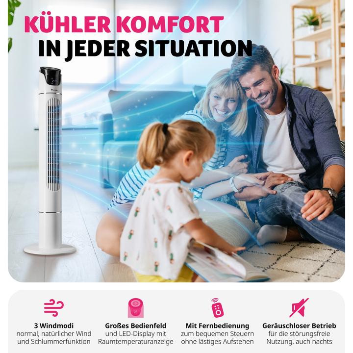 Produktbild tectake Turmventilator (50 dB)