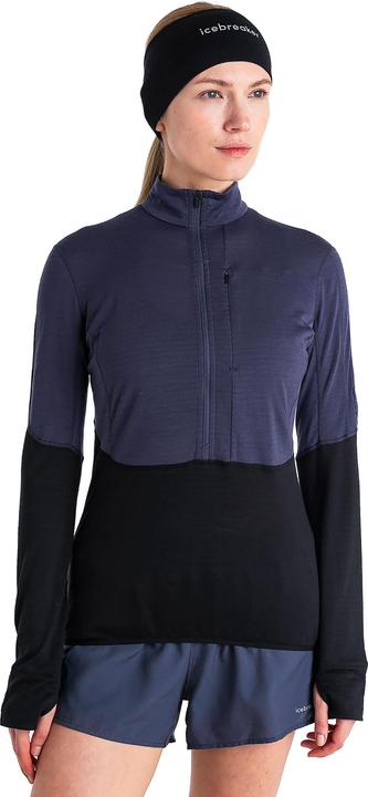 Actual product image Icebreaker Women Merino 200 Realfleece Descender LS Half Zip (S)