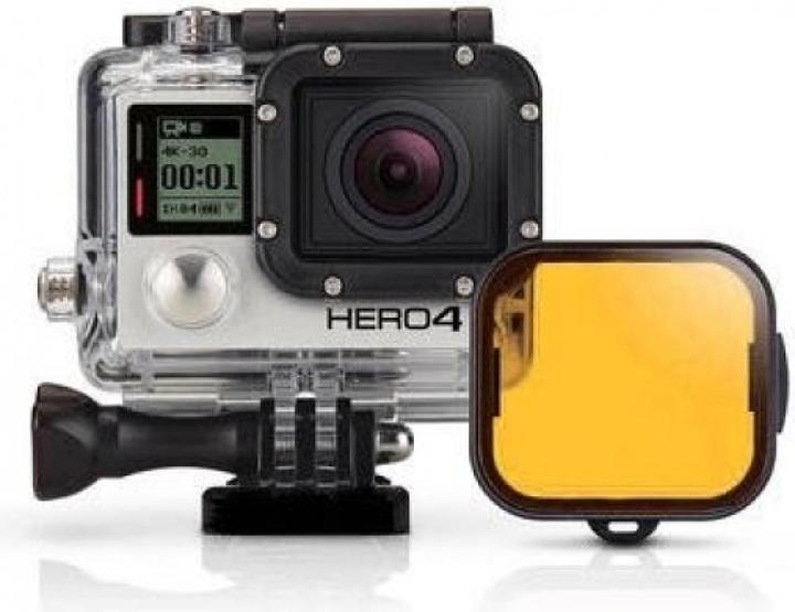 Produktbild PowerGuard GoPro Tauchfilter gelb für GoPro Hero 3+ und Hero 4 für Tauchgehäuse (4)