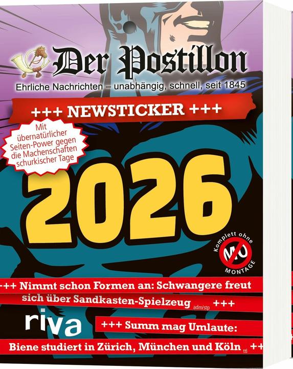 Produktbild Sichermann:Der Postillon +++ Newsticker (10 x 14 cm, Harter Einband, Deutsch)