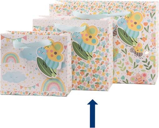 Immagine prodotto Artebene Borsa regalo farfalle fiori e nuvole (Borsa da regalo)