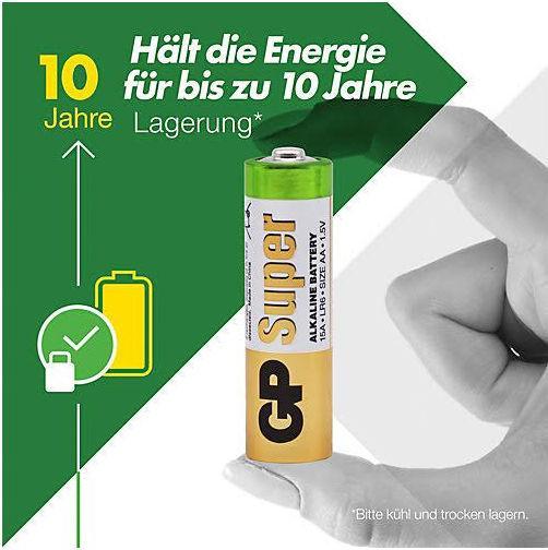 Image du produit GP Batteries Super (4 pcs, AA, 1250 mAh)