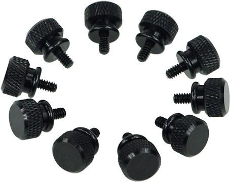 Aquatuning Thumbscrews housing - black (10 pieces)