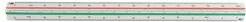 Actual product image Office Depot Triangular ruler 30 cm plastic (300 mm)