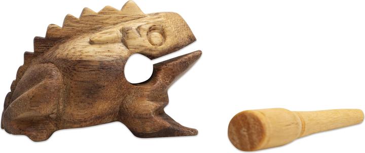 Actual product image Betzold Musik Frog guiro with mallet