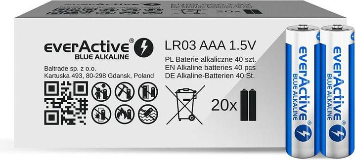 Produktbild Everactive Alkaline batteries AAA (40 Stk., AAA, 1100 mAh)
