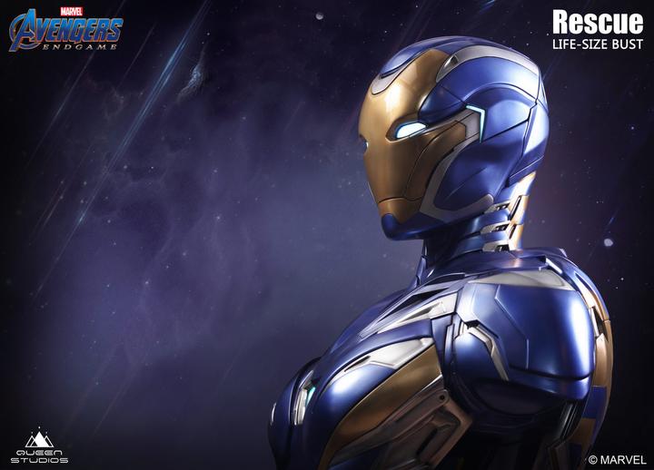 Produktbild Queen Studios Marvel's Avengers “Iron Man MK49 – Rescue Suit” 1/1 Lifesize Büste