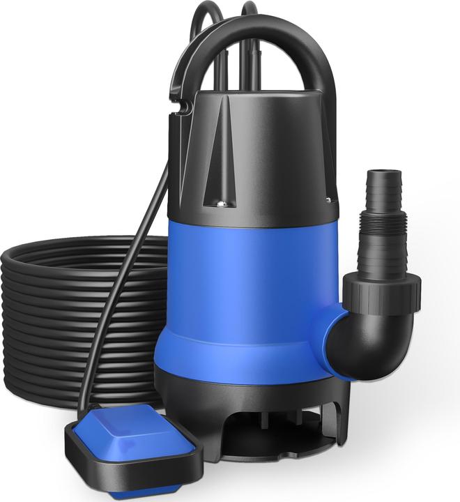 Produktbild Wiltec Schmutzwasserpumpe 400 W 7500 l/h Tauchpumpe Gartenpumpe Brunnenpumpe Pumpe (Schmutzwasserpumpe)
