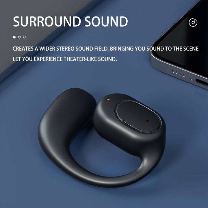 Actual product image PhoneLook Ecouteur 1pcs sans fil à conduction osseuse Oreillette suspendue pour sport + course à pied + pilote (30 h)