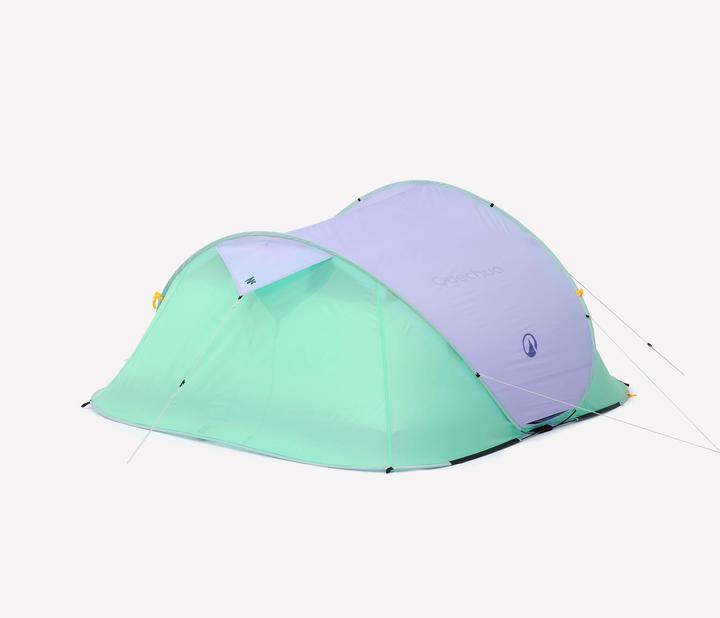 Actual product image Quechua Instant 3-person camping tent, 2 Seconds Limited Edition, Summer (Pitching tent, 3.56 kg, 3 persons)