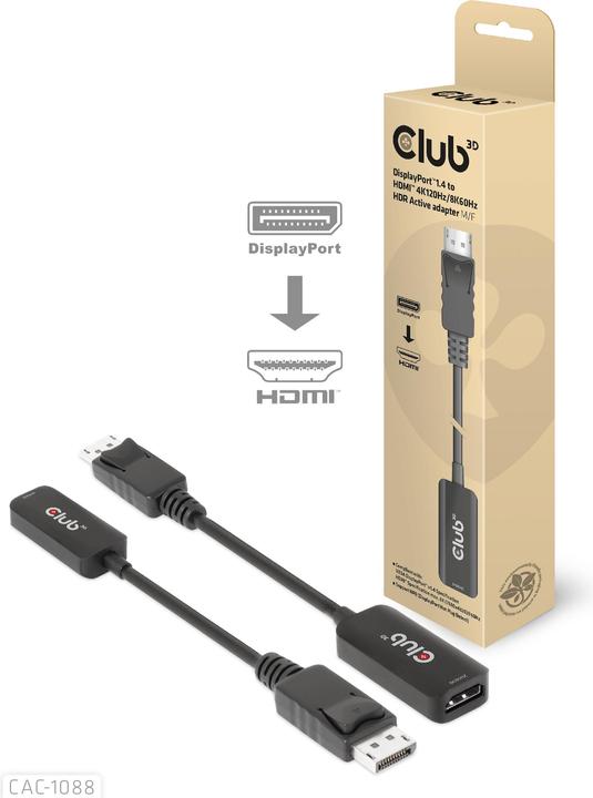 Club 3D DisplayPort zu (HDMI, 4.90 cm)