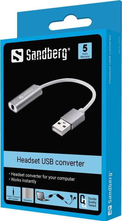 Produktbild Sandberg Headset USB converter (USB)