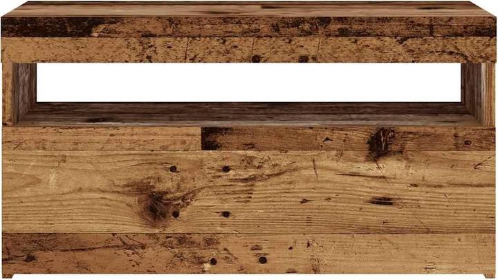 Immagine prodotto VidaXL TV Schrank Lowboard Fernsehschrank Fernsehtisch LED 2 Stk. Altholz-Optik (75 x 35 x 40 cm)