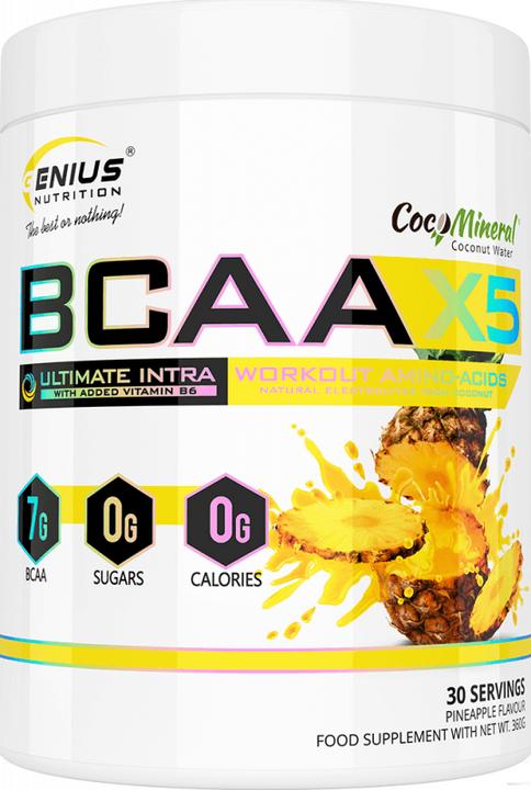 Actual product image Genius Nutrition BCAA-X5 (Pineapple, 1 pcs., 460 g)