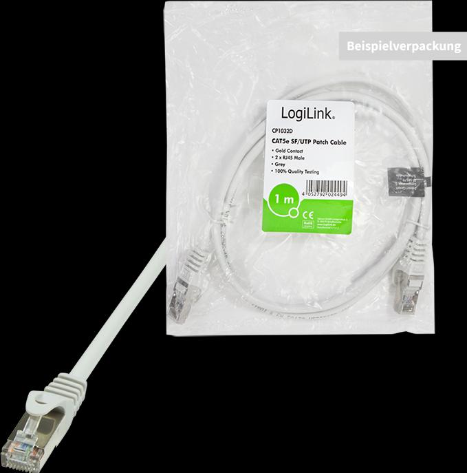 Produktbild LogiLink Netzwerkkabel (SF/UTP, CAT5e, 2 m)