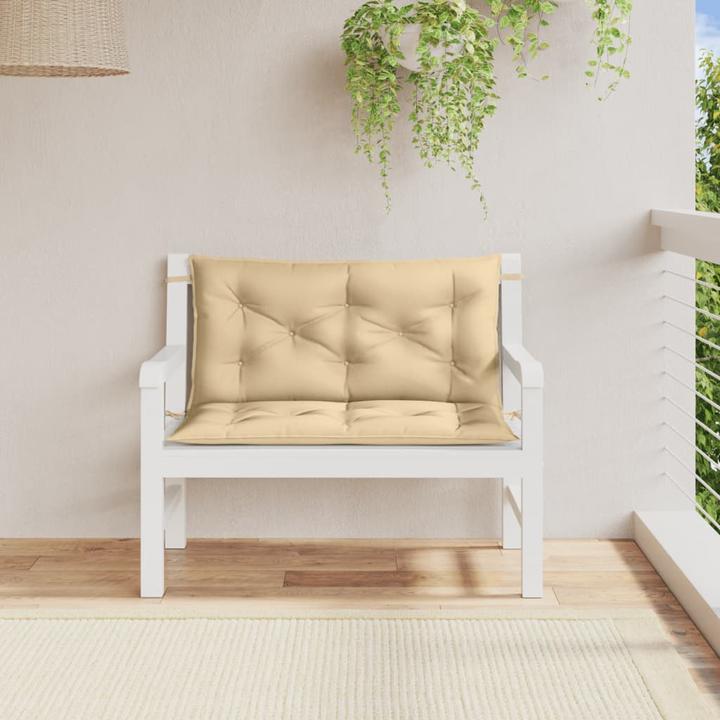 Image du produit VidaXL Coussins de banc de jardin 2 pcs. tissu (100 x 50 x 7 cm)