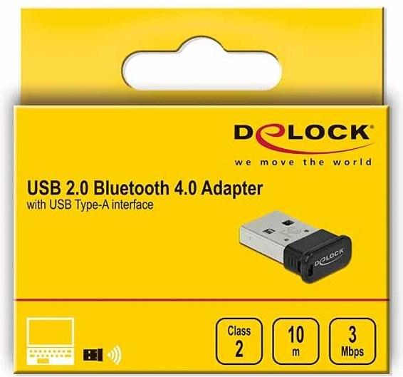 Produktbild Delock USB-Bluetooth-Adapter 61004 V4.0, 7mm (Sender & Empfänger)