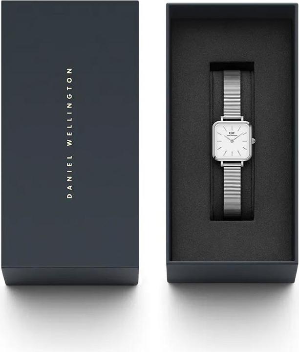 Immagine prodotto Daniel Wellington Quadro Studio Argento Bianco (Orologio da polso analogico, 22 mm)