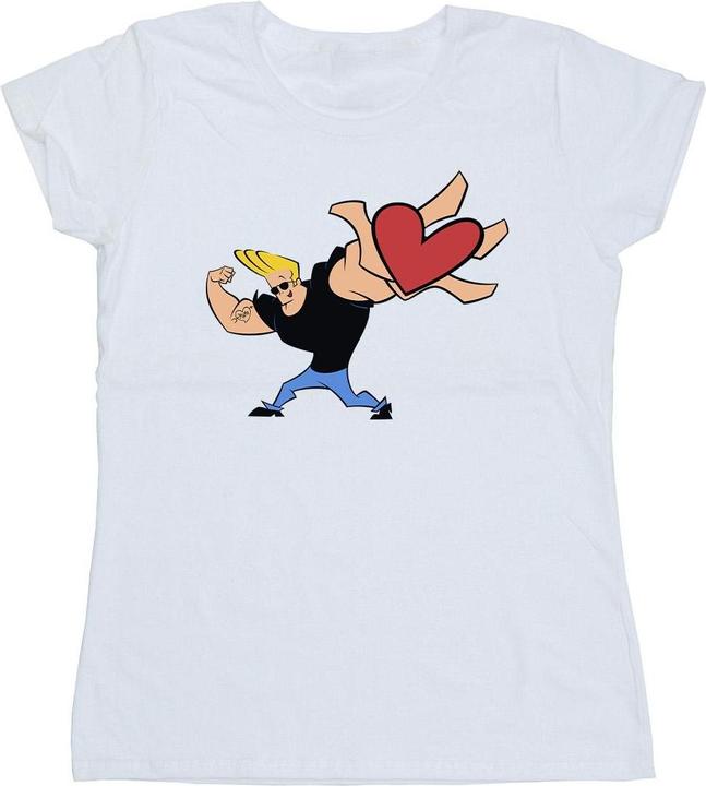Johnny Bravo Heart Present TShirt (XXL)