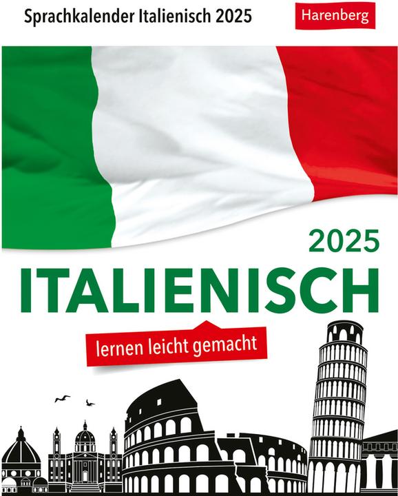 Harenberg Stillo:Italienisch Sprachkalender 2025 (12.5 x 16 cm, Deutsch)