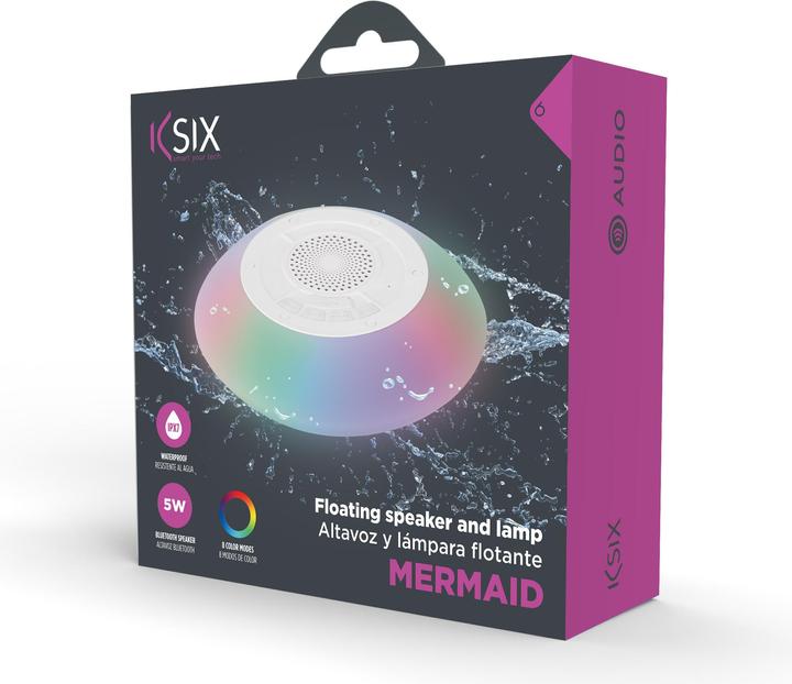 Image du produit KSIX Floating Colorlight Speaker Mermaid RGB 5w (4 h, Fonctionnement sur batterie)