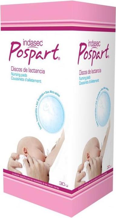Actual product image Indasec POSPART discos de lactancia 30 uds (30 x)