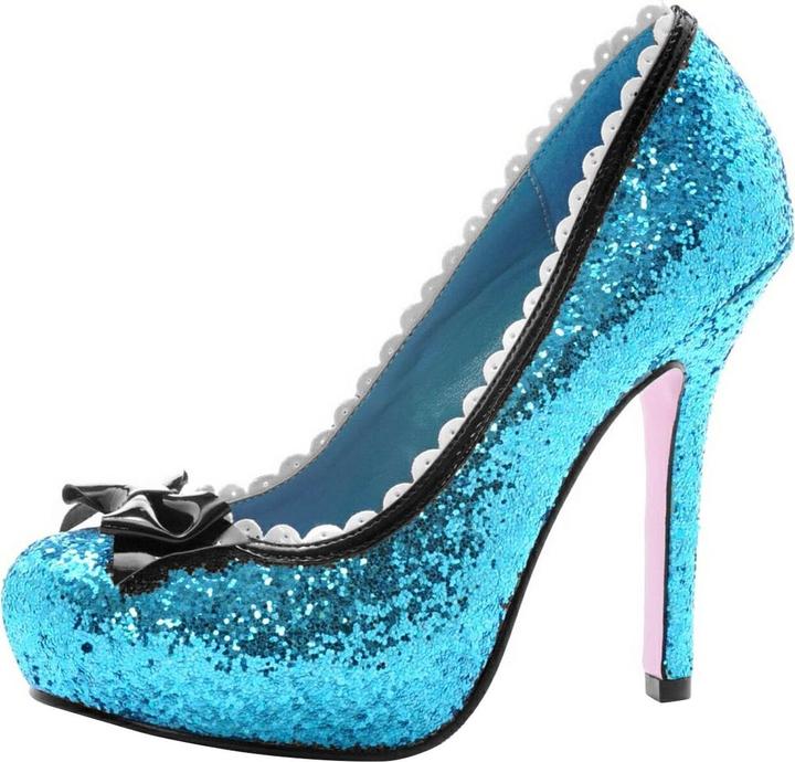 Produktbild Leg Avenue Glitzer High Heels blau