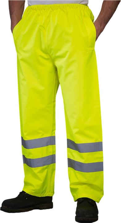 Actual product image Yoko Unisex Adult Waterproof Hi-Vis Over Trousers (S)