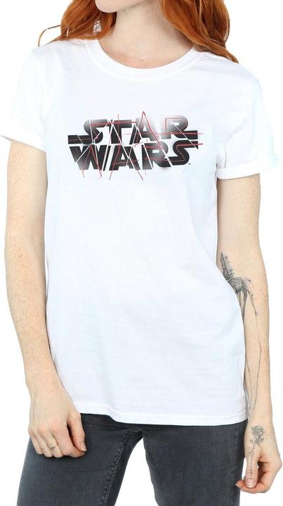 Actual product image Star Wars Womens/Ladies The Last Jedi Spray Logo Cotton Boyfriend T-Shirt (M)