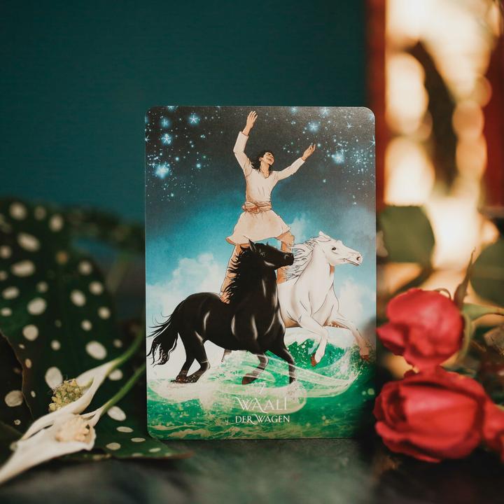 Produktbild Sufi-Tarot - Der Weg des Herzens: 78 Tarotkarten mit Anleitung (Deutsch, Ayeda Husain, 2023)