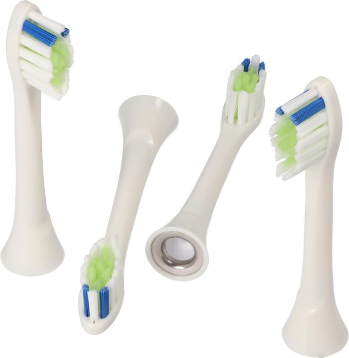 AccuCell Zahnbürstenkopf Whitening Cleaning Brush für elektrische Zahnbürsten von Philips, 4 Stück (4 x)