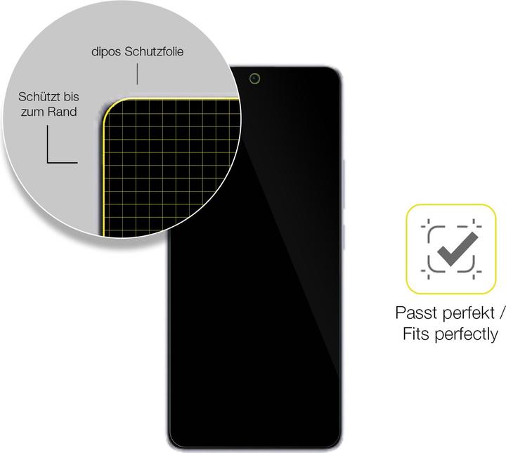 Actual product image Dipos 3D Full Cover Screen Protector (1 Piece, Xiaomi Redmi Note 13 Pro 5G)
