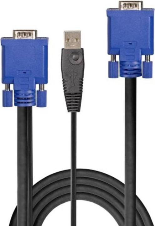 Image du produit Lindy Câble combiné KVM et USB 3m Câble VGA KVM Combo avec USB