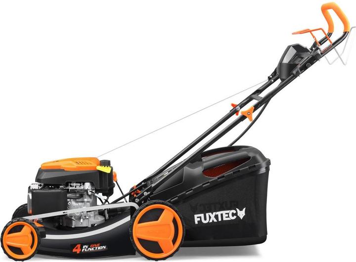 Actual product image Fuxtec Petrol lawn mower with electric starter zipgo® (Rechargeable battery operated)