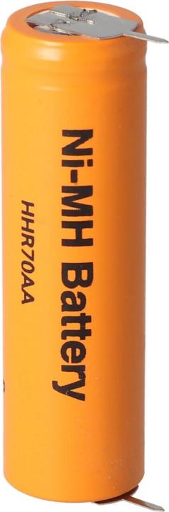 Actual product image AccuCell Panasonic Flat Top HHR-70AA rechargeable battery, Mignon AA rechargeable battery with print (1 pcs., AA, 700 mAh, Rechargeable battery)