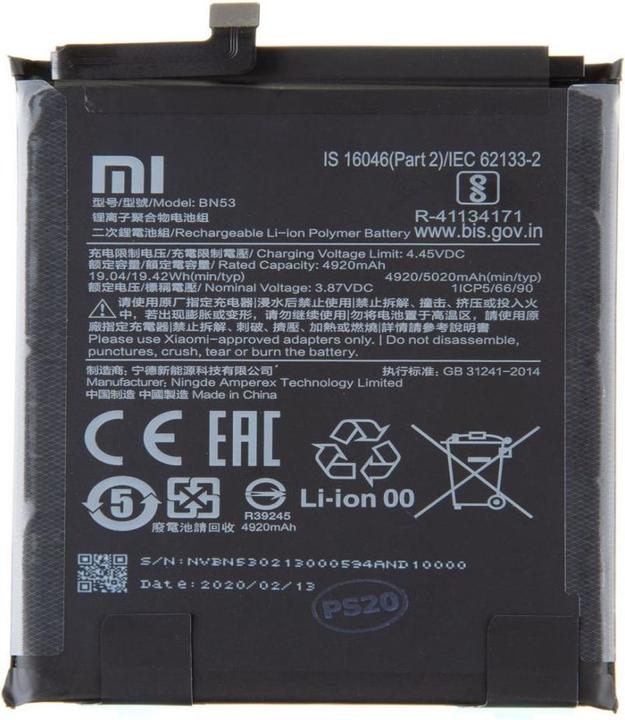 Produktbild Xiaomi BN53 Original-Akku 5020 mAh (Service Pack)