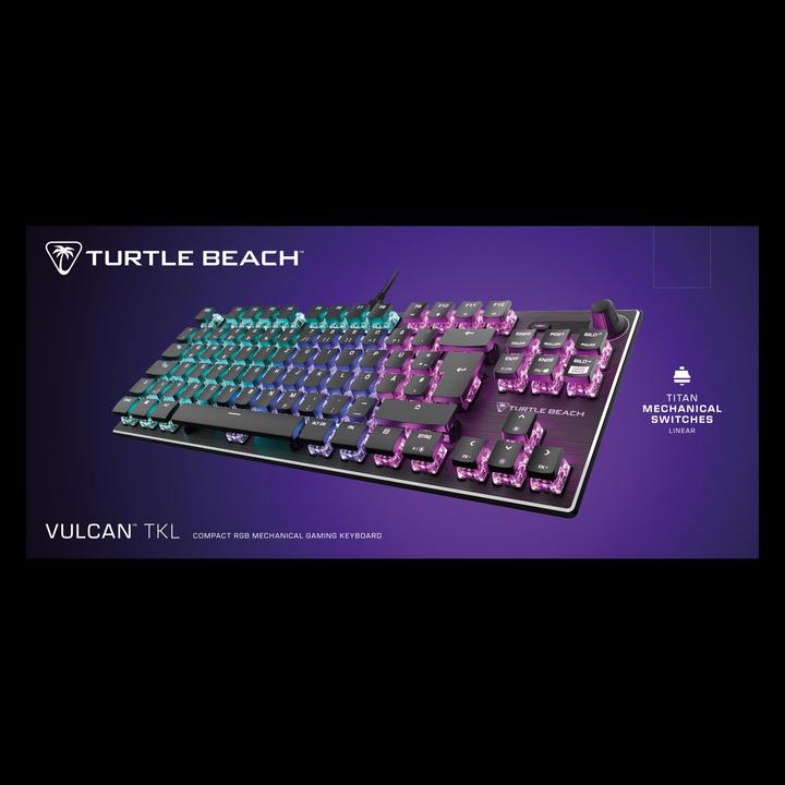 Produktbild Turtle Beach Vulcan TKL AIMO Gaming-Tastatur, Red Switch (DE, Kabelgebunden)