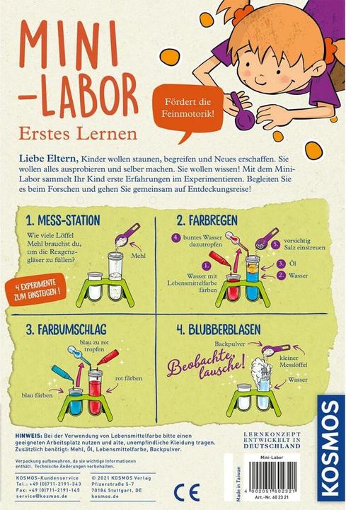 Produktbild Kosmos Experimentierkasten Lernen, Forschen, Entdecken: Mini-Labor
