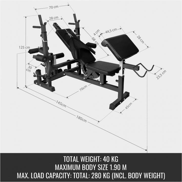 Produktbild Gorilla Sports Hantelbank Universal
