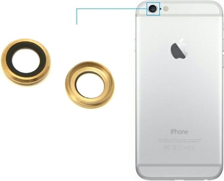 Foxconn iPhone 6S Plus Kamera Glas Linsen Ring Camera Lens Cover gold (IPhone 6S Plus)