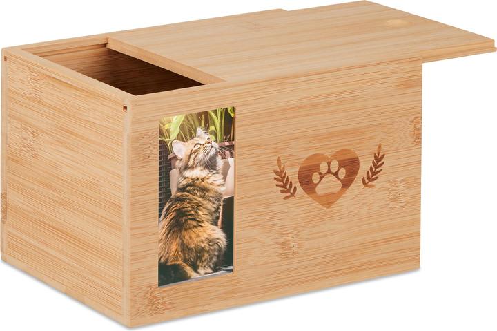 Productafbeelding Relaxdays Dieren urn (19,5 x 14,5 x 14,5 cm, 3 l)