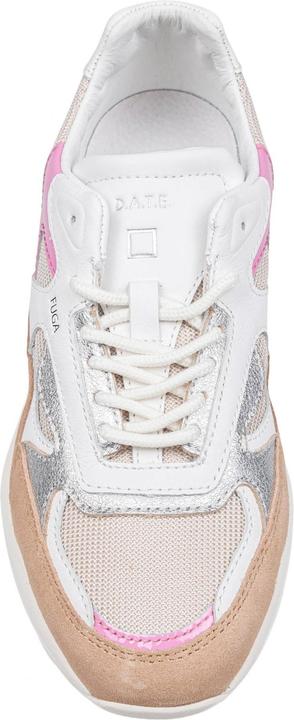Produktbild D.a.t.e. D.a.t.e fuga sport sneakers in leather and fabric color ivory/pink (42)