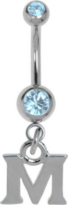 Actual product image Bijouteria Bellypiercing (Surgical steel 316L, Crystal)