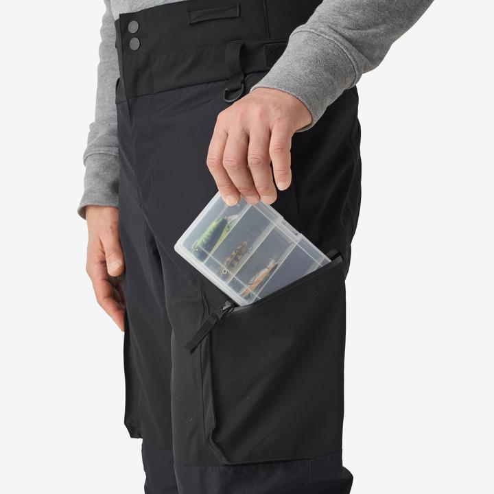 Immagine prodotto Caperlan Pantaloni da pesca FT 500 WPF impermeabile uomo nero (S)