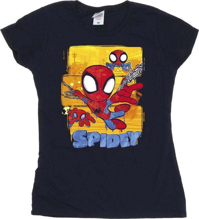 Immagine prodotto Spidey And His Amazing Friends Flying Maglietta Donna (XL)