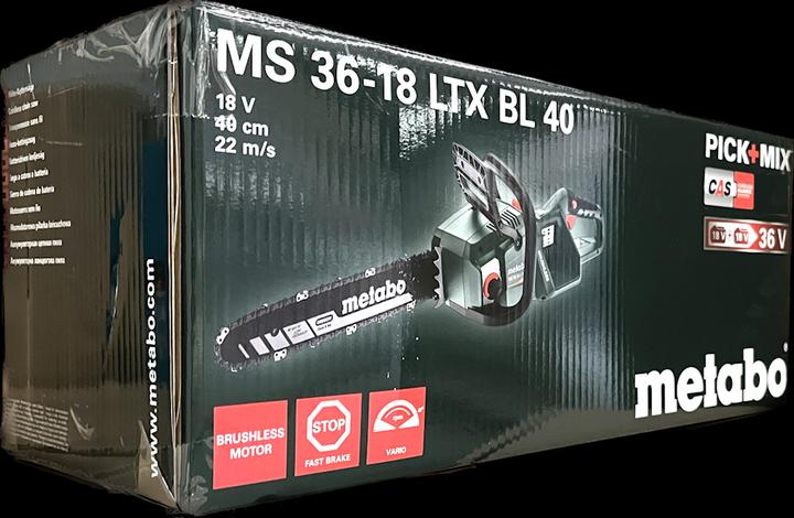 Productafbeelding Metabo MS 36-18 LTX BL 40 (Accu kettingzaag)